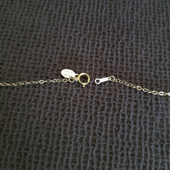 Silver🤍 Wren🪶 Cubic Zirconia💎 & Gold💛 Filled Bar Y-Necklace - Picture 12 of 13